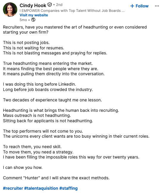 how much does it cost to hire a headhunter